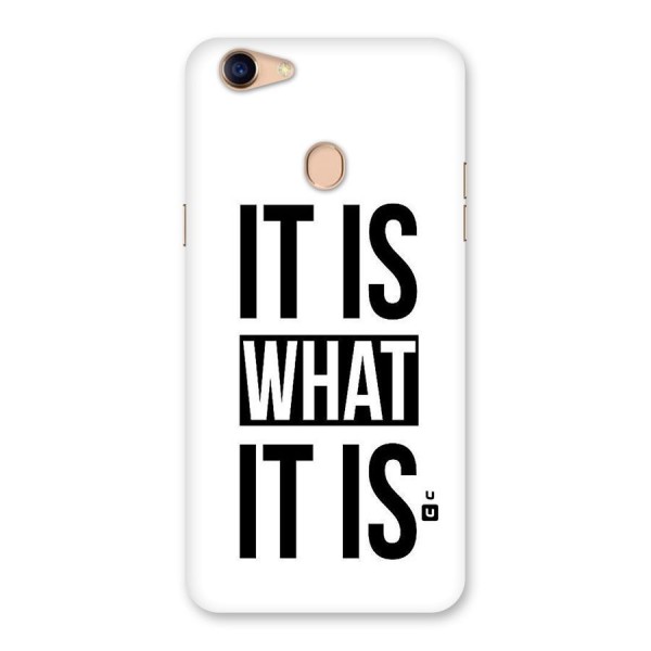 Itis What Itis Back Case for Oppo F5 Youth